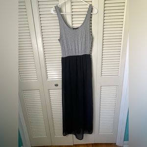 Forever 21 Maxi Tank Dress; Grey and Black